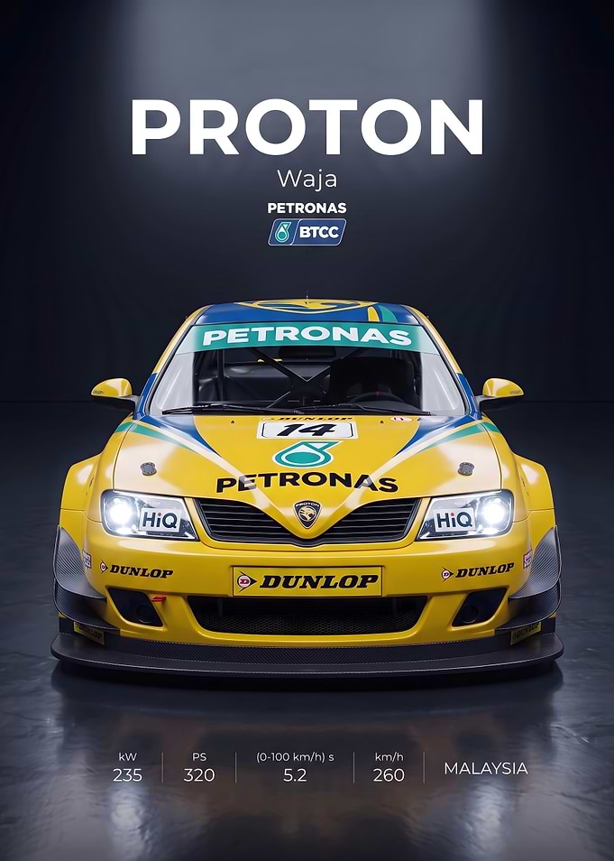 Proton Waja BTCC Race Car