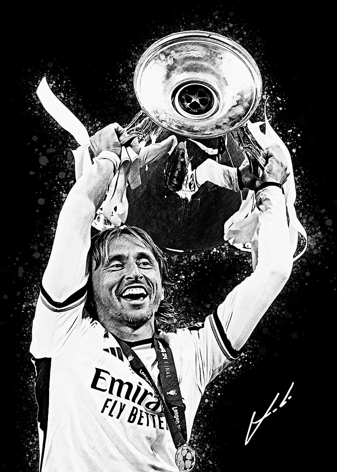 Luka Modric Lifting Trophy