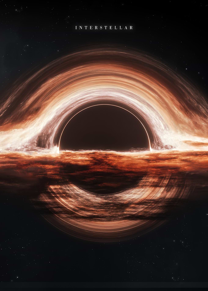 Interstellar Gargantua Black Hole Poster