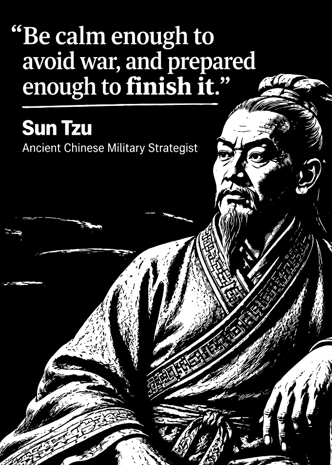 Sun Tzu Inspirational Quote Poster