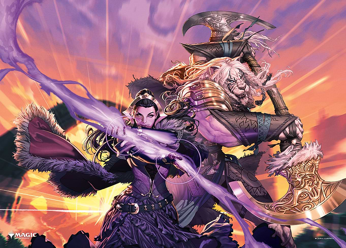 Ajani Goldmane & Liliana Vess - Dominaria United
