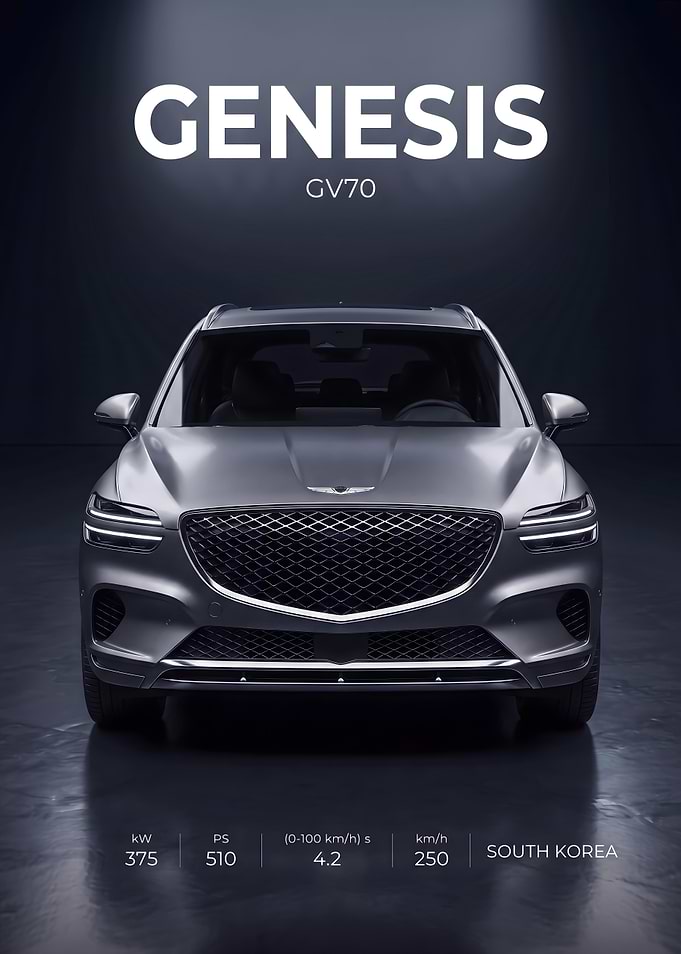 Genesis GV70 Luxury SUV Poster