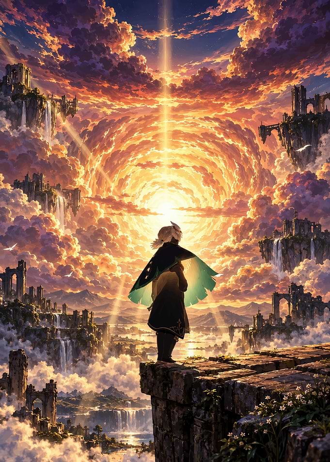 Sky Children of the Light Fantasy Landscape
