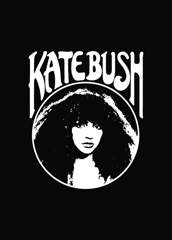 Kate Bush Black and White Portrait