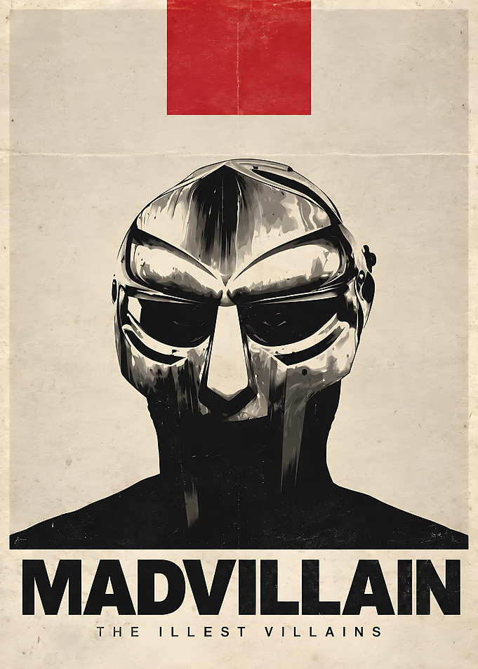 MF DOOM Madvillain Minimalist Poster