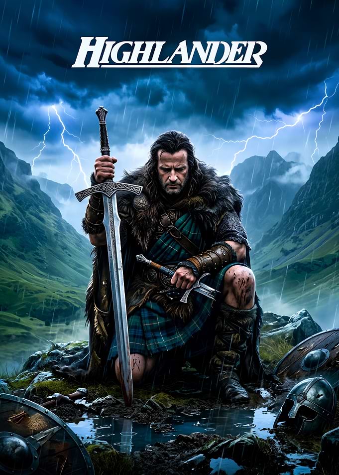Highlander Movie Poster Art