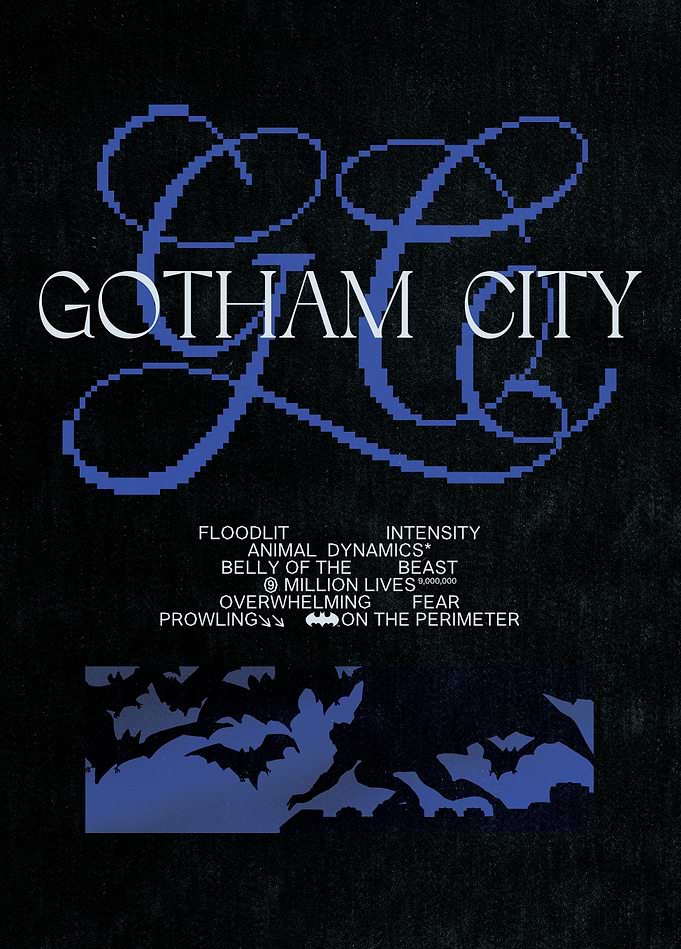 Gotham City: Dark Deco Typography