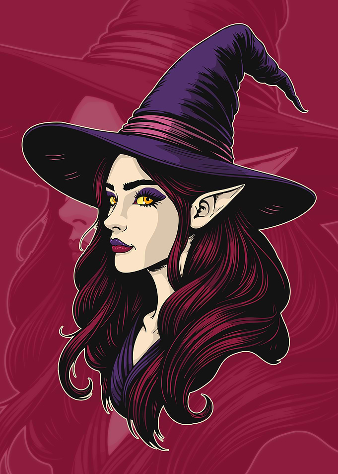 Mystical Elf Witch Portrait
