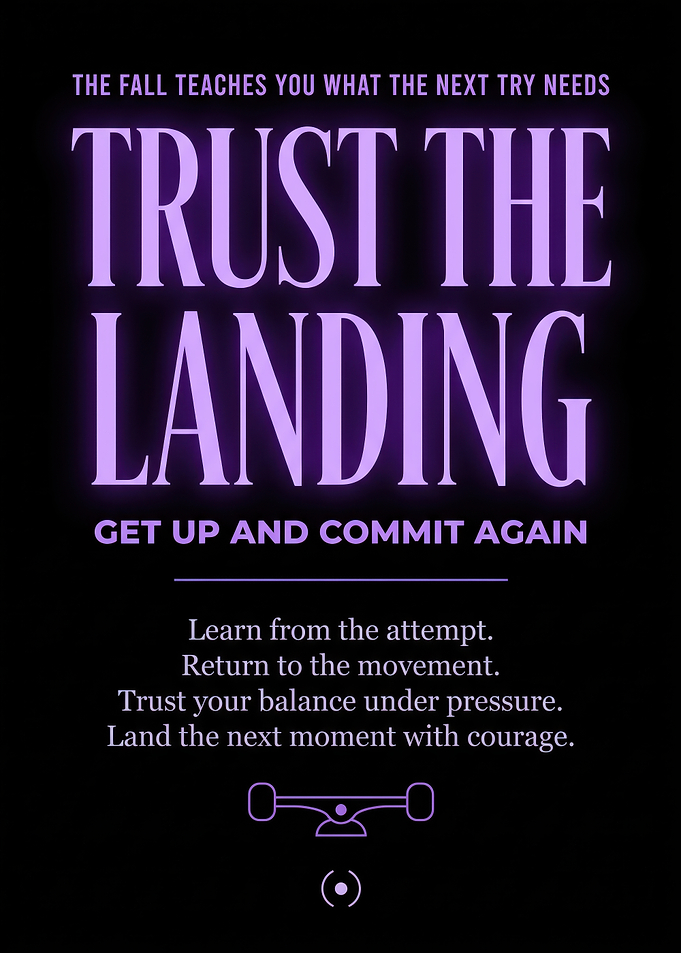 Trust the Landing Inspirational Poster