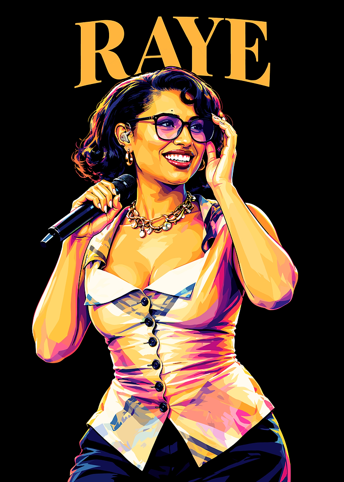 Raye Pop Art Style Portrait