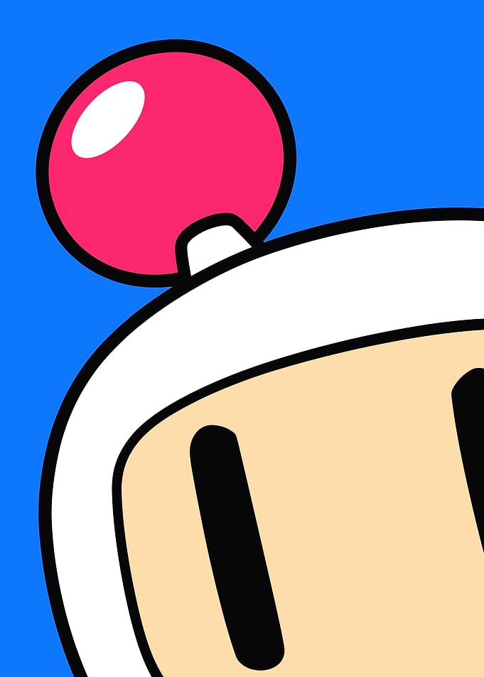 Close-up of Bomberman character