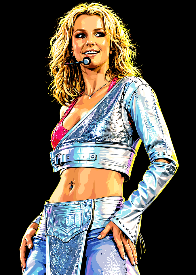 Britney Spears Pop Art Portrait