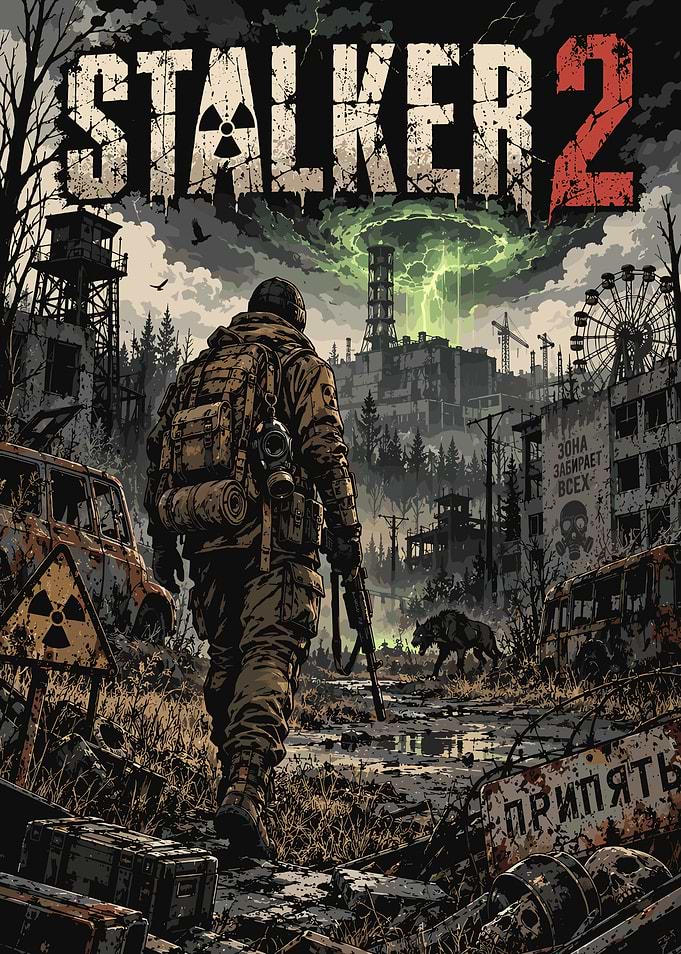 STALKER 2 Post-Apocalyptic Game Poster