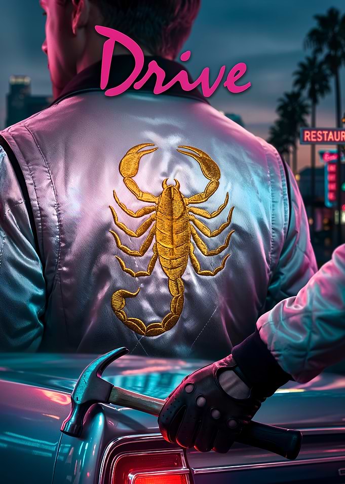 Drive Movie Scorpion Jacket Poster