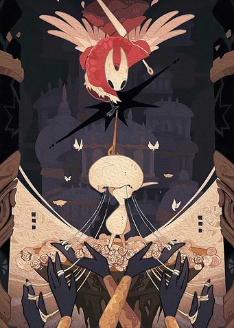 Hollow Knight Hornet and Broken Vessel