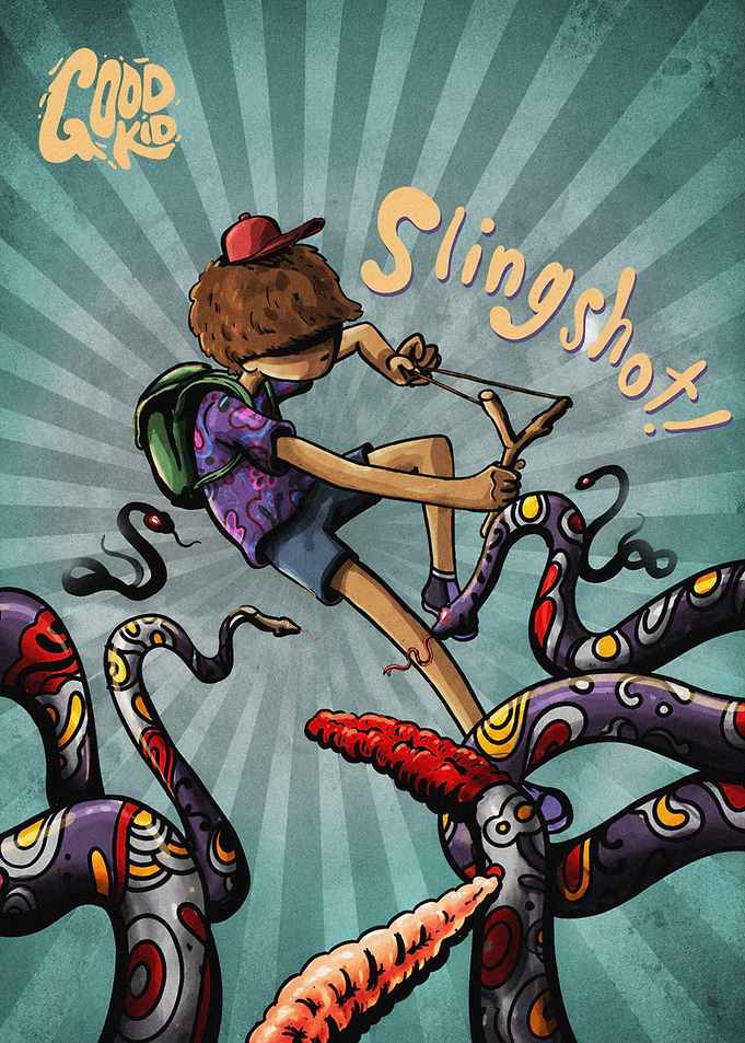 Good Kid Slingshot Illustration