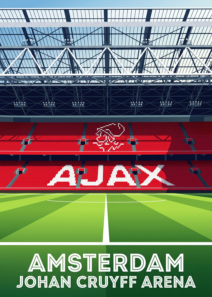Johan Cruyff Arena Ajax Stadium Poster