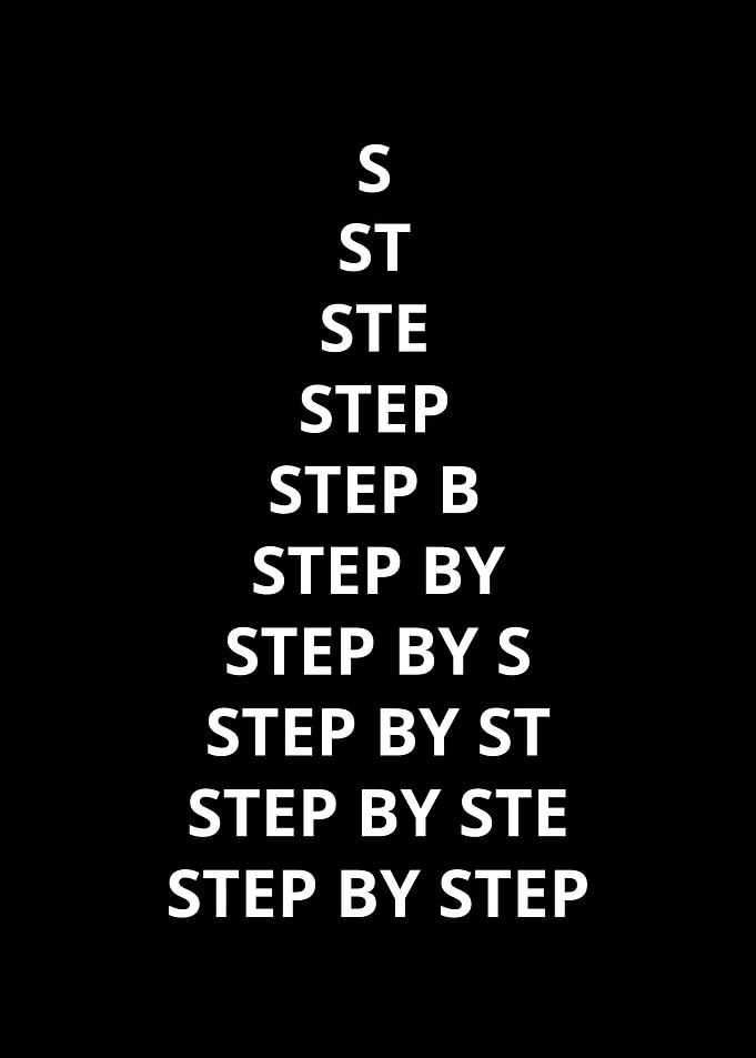 Step by Step Typography Art