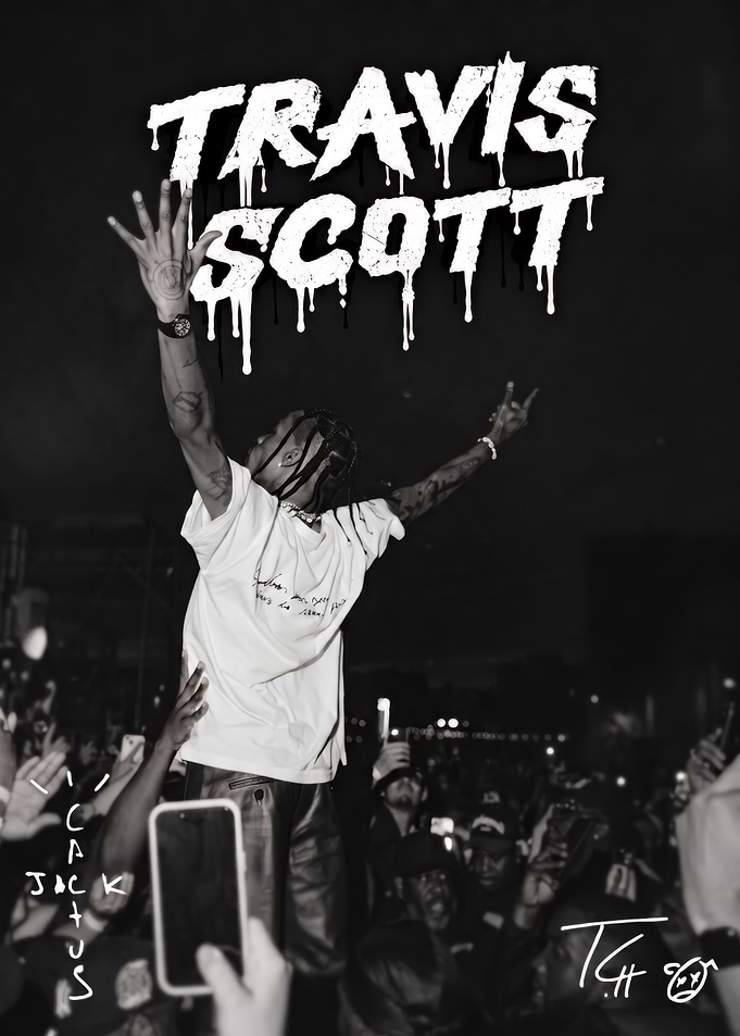 Travis Scott Concert Performance Poster