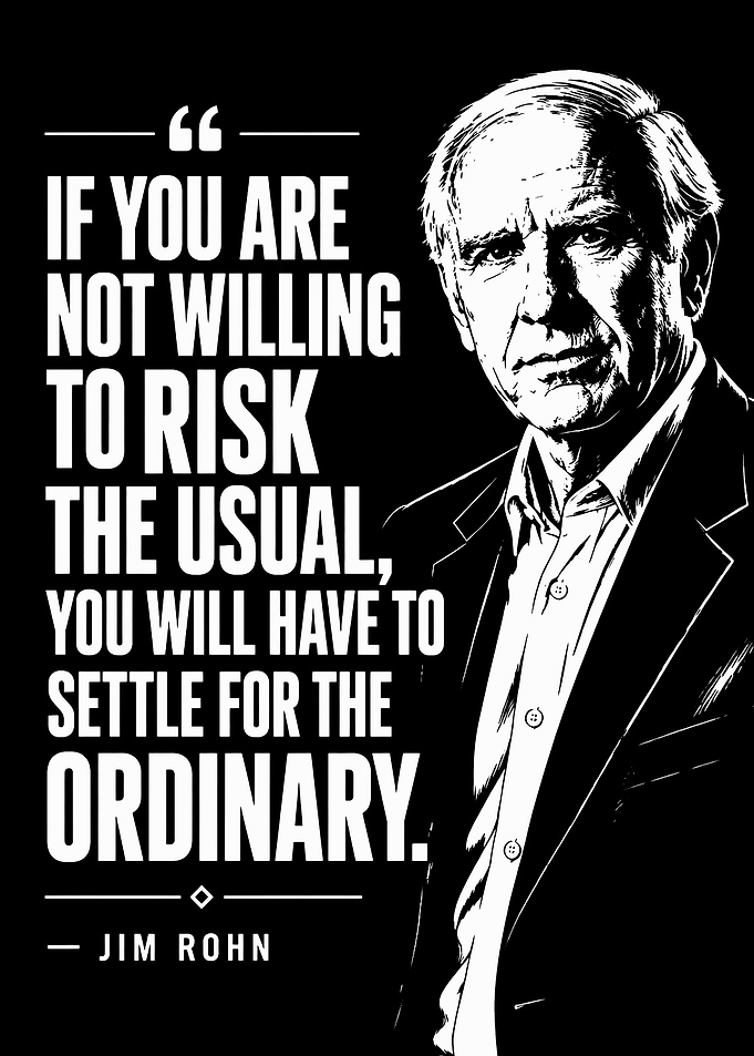 Jim Rohn Inspirational Quote Poster