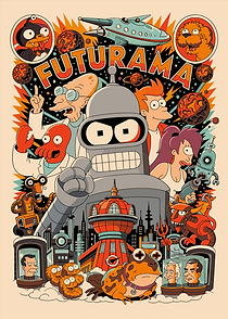 Futurama Ensemble Cast Poster