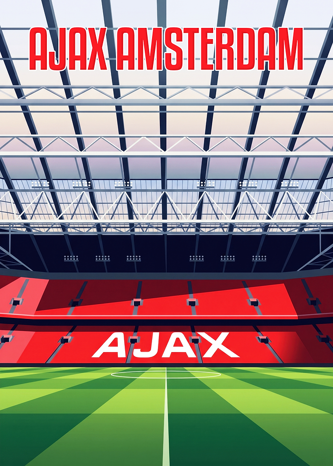 Ajax Amsterdam Stadium Poster