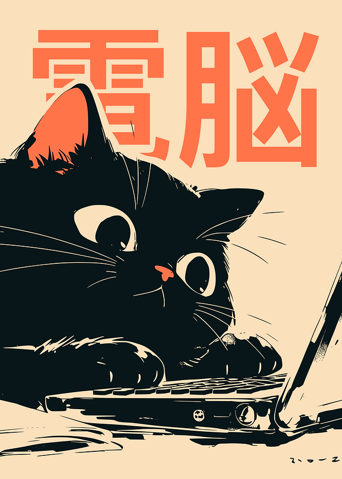 Programmer Cat Laptop Humor