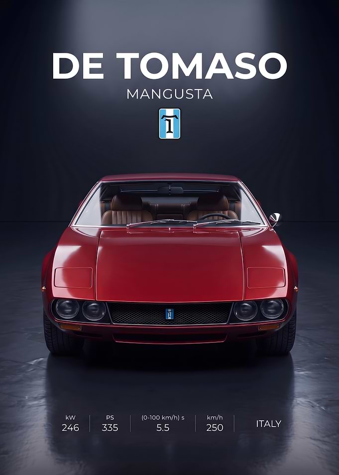 De Tomaso Mangusta Poster