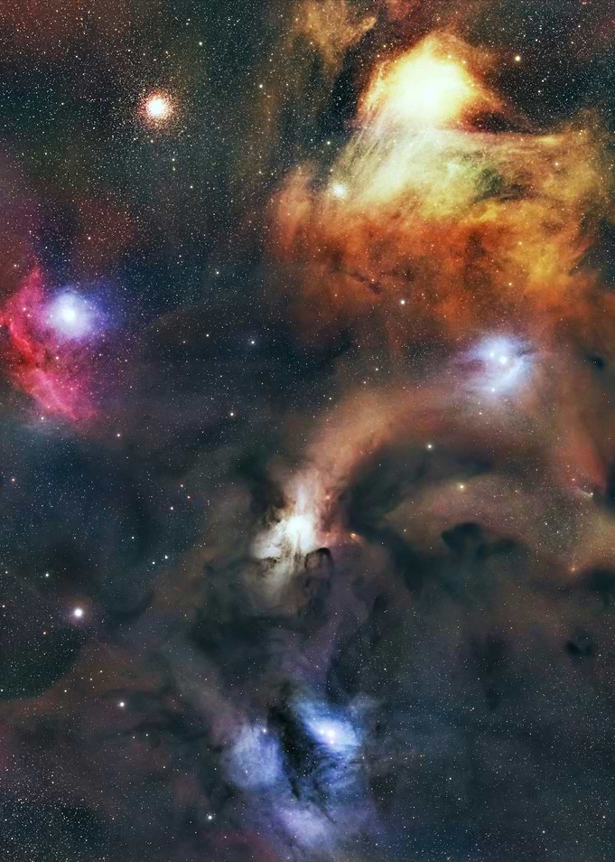 Vibrant Colorful Deep Space Nebula