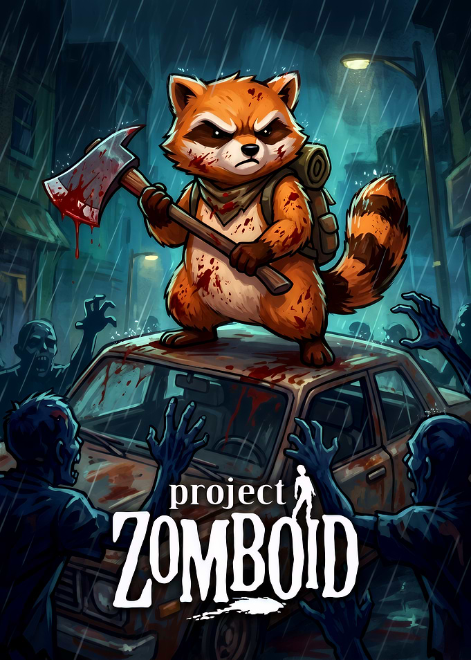 Project Zomboid Raccoon Survivor