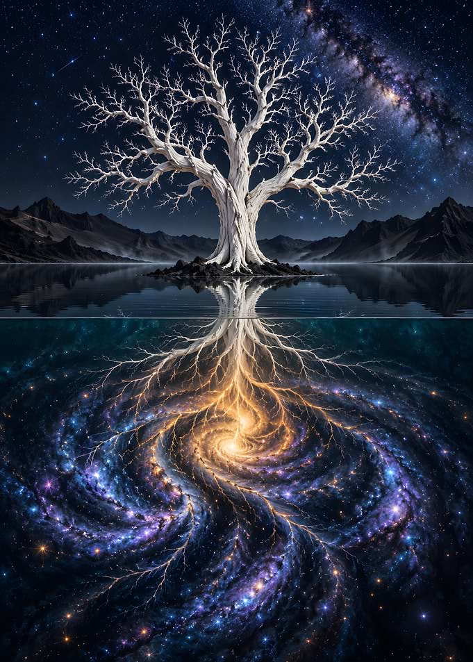 Cosmic Tree of Life Reflection