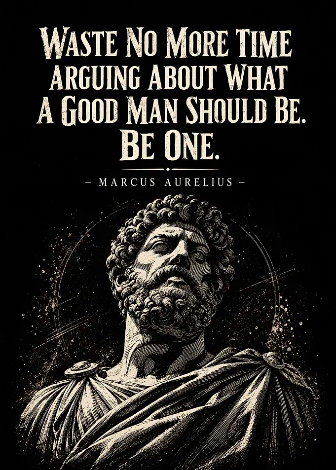Be A Good Man Stoic Quote