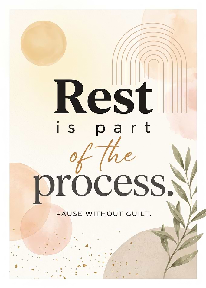 Rest Is Part Of The Process Poster