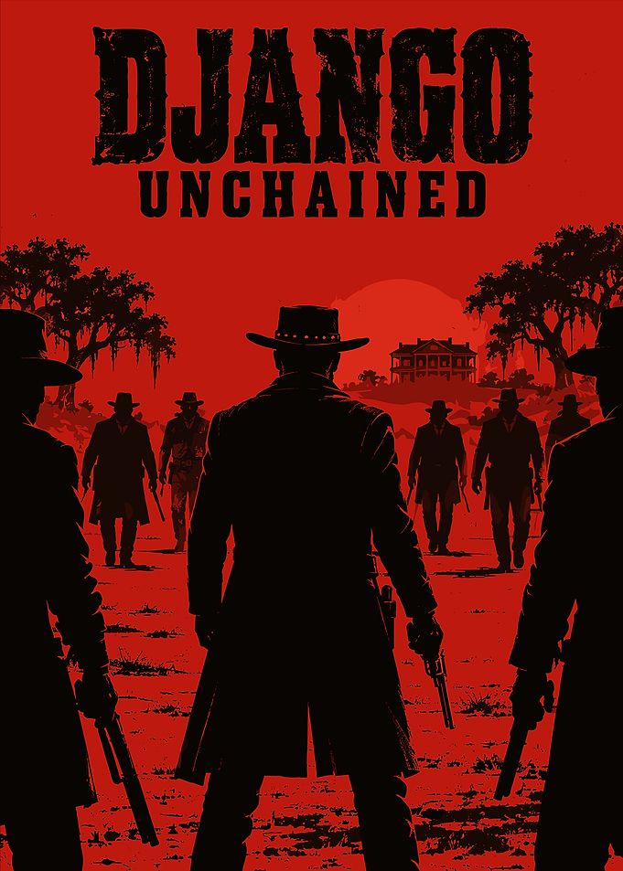 Django Unchained Western Movie Poster