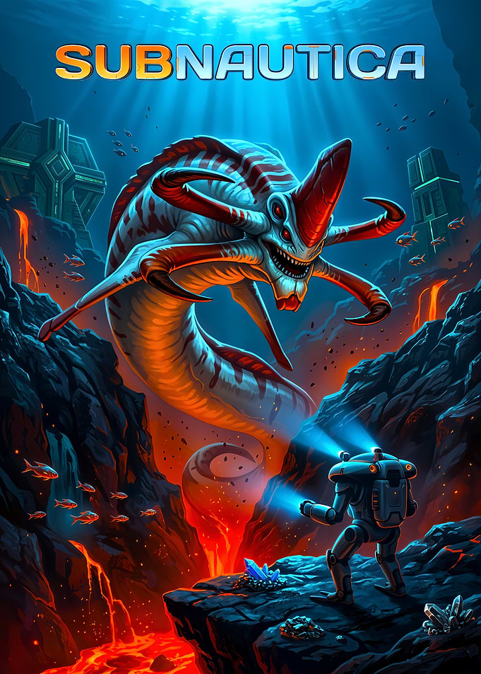 Subnautica Reaper Leviathan Encounter
