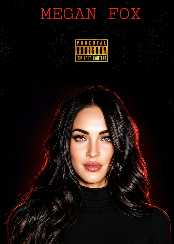 Megan Fox Portrait Poster