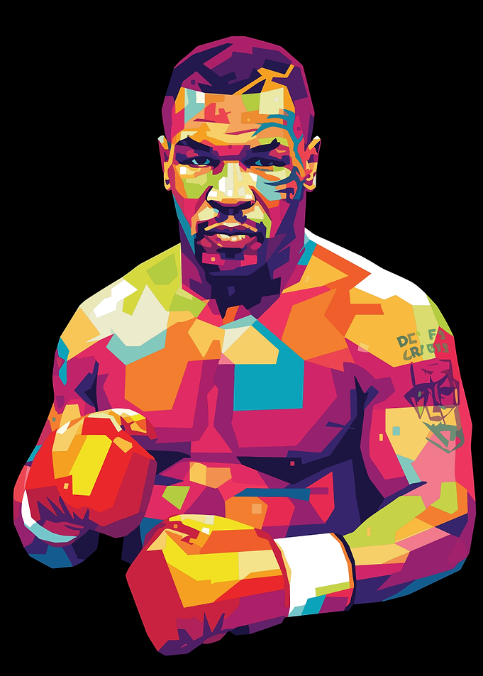 Mike Tyson WPAP Pop Art Portrait