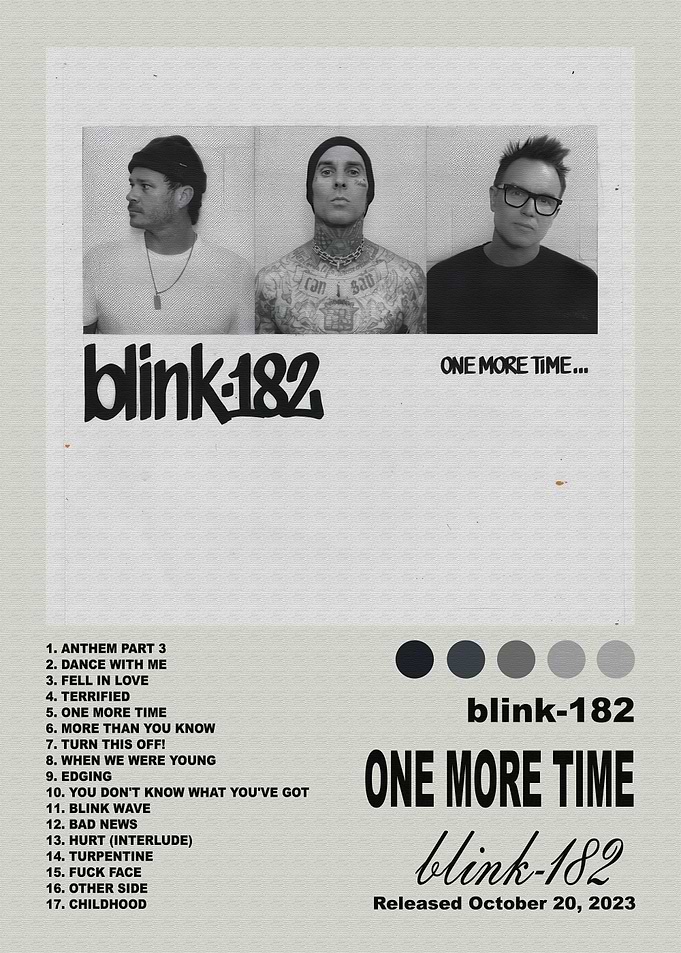 Blink-182 One More Time Album Poster
