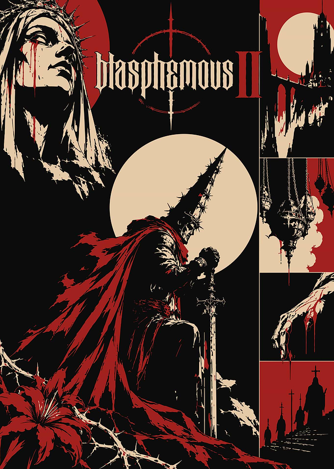 Blasphemous II Gothic Game Poster