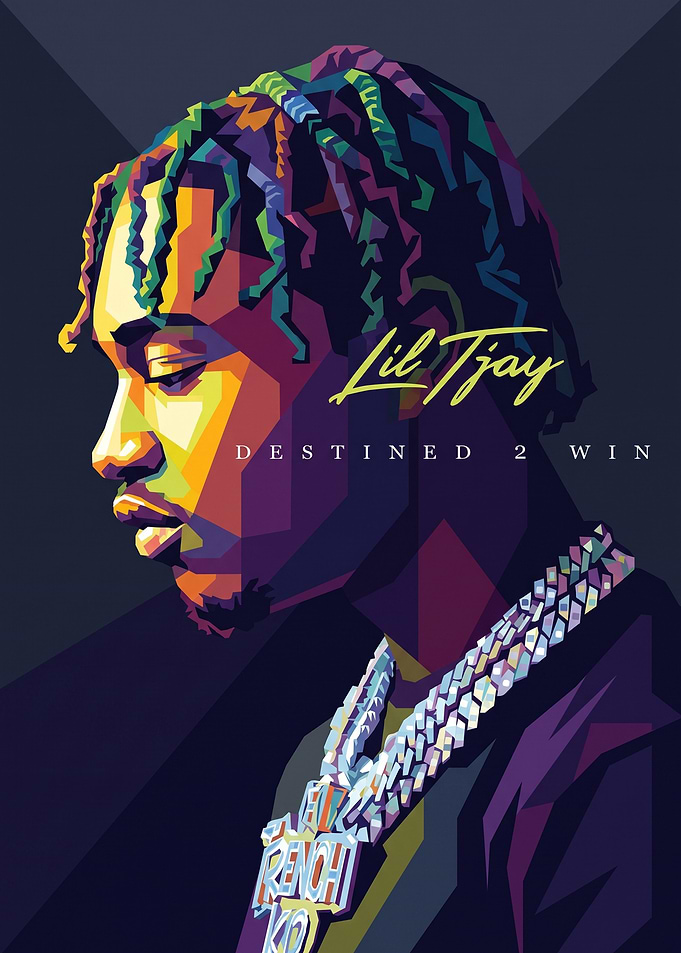 Lil Tjay Album Cover Win Pop Art Poster