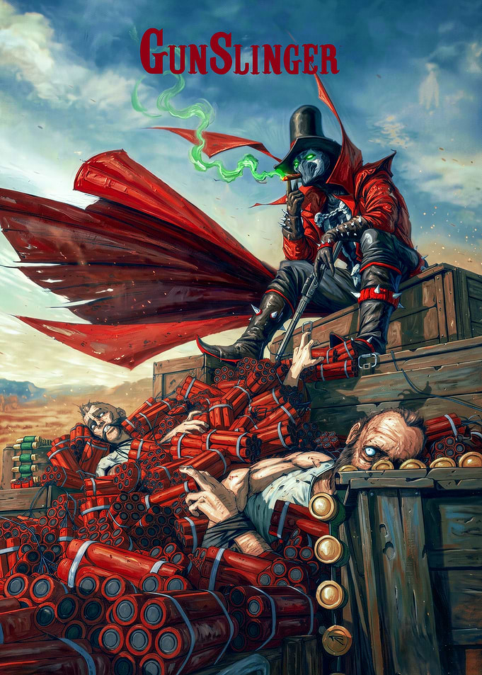 Gunslinger Spawn Comic Book Cover Art