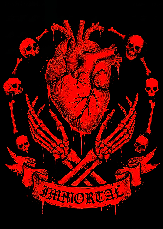 Immortal Heart Skeleton Hands