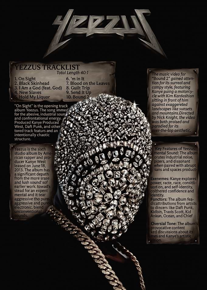 Kanye West Yeezus Album Poster
