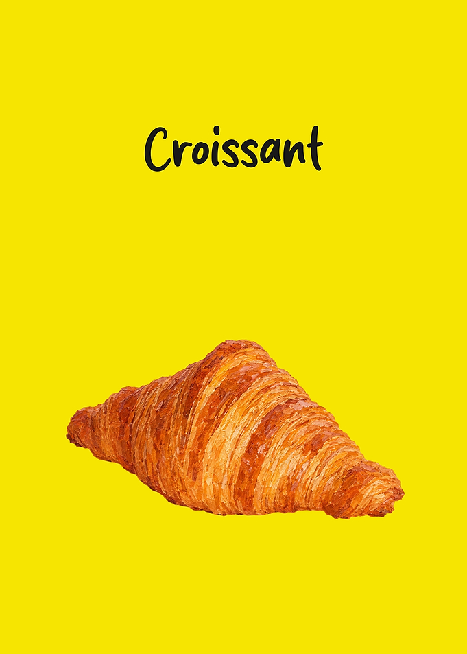 Minimalist Croissant Illustration
