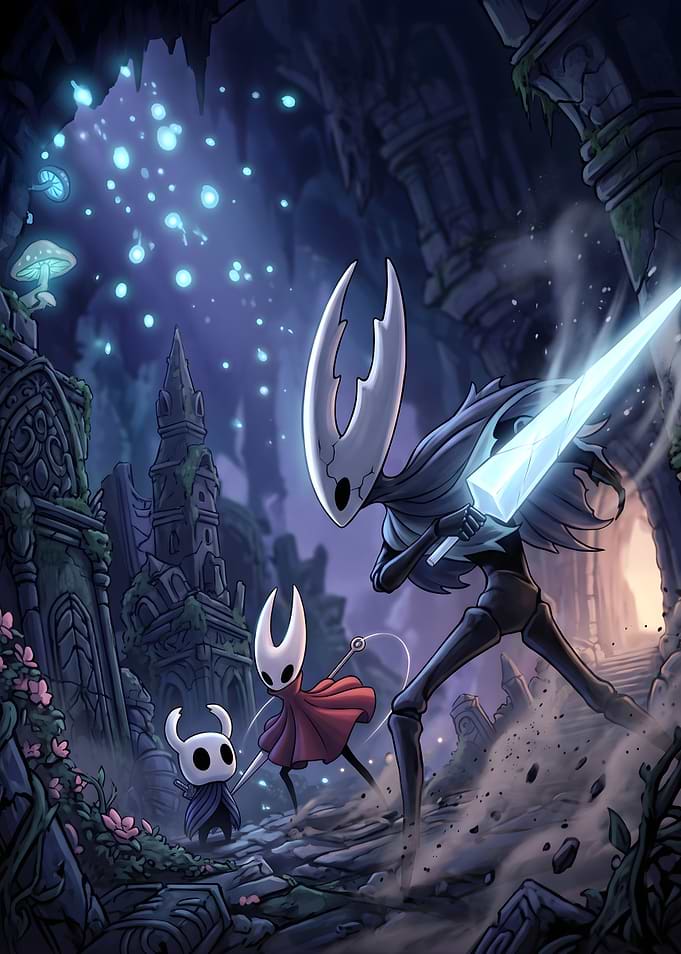 Hollow Knight Game Battle Scene