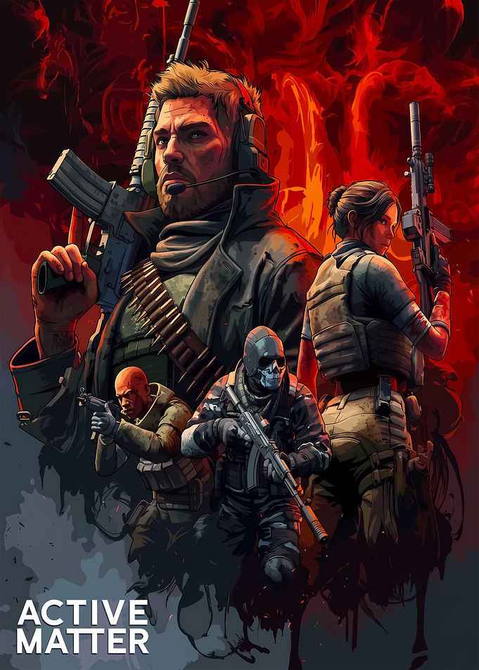 Active Matter Military Squad Poster
