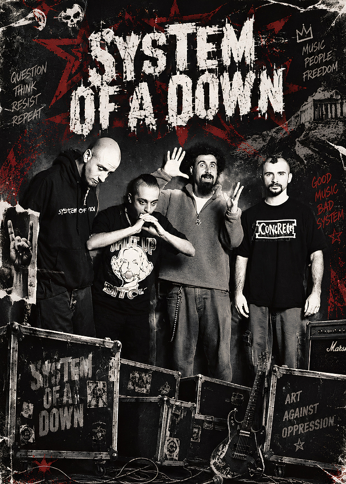 System of a Down Band Poster