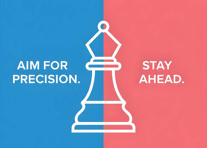 Minimalist Chess Bishop Motivational Poster