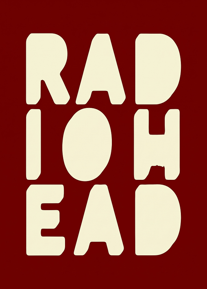Radiohead Minimalist Band Logo Poster