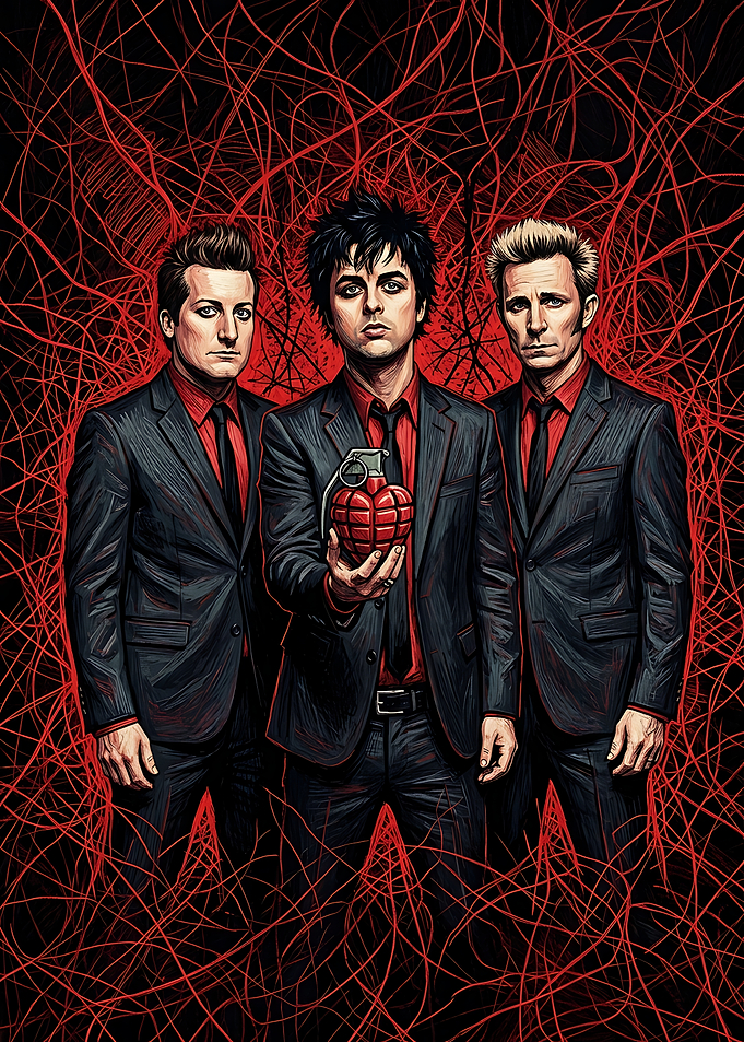 Green Day American Idiot Band Portrait